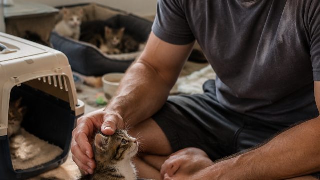 Local Hero Turns Home into Safe Haven for Stranded Kittens During Heatwave